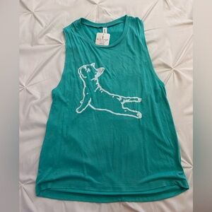 French Bulldog Yoga Tank Top NWT